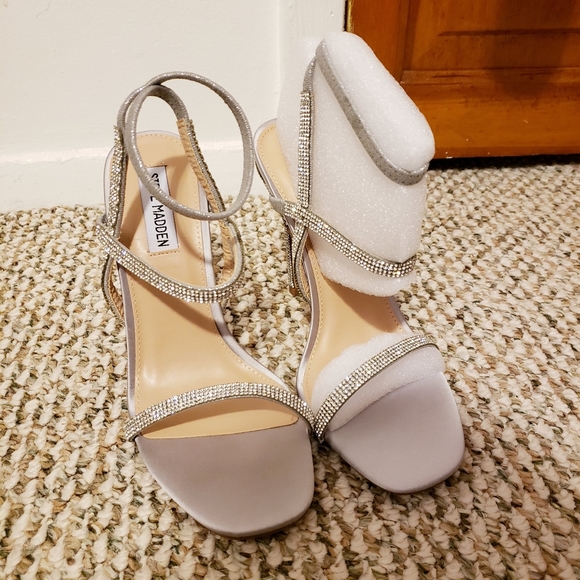 Steve Madden Rhinestone Strappy Heels - Picture 2 of 5